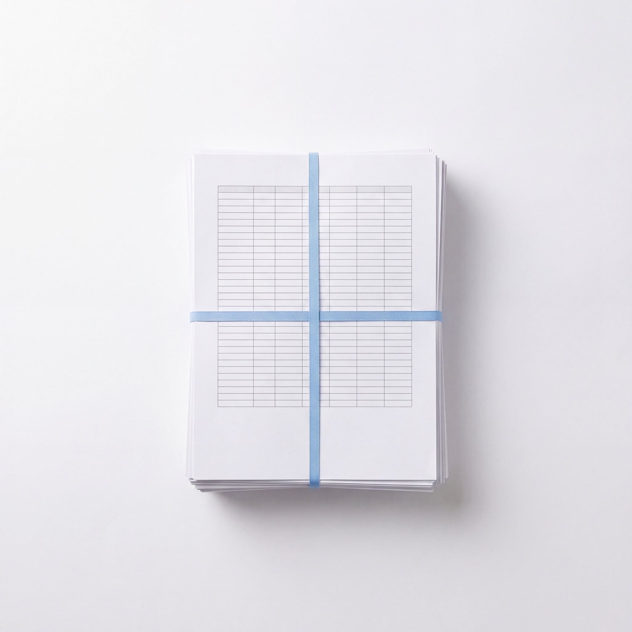 A bound stack of validation documents